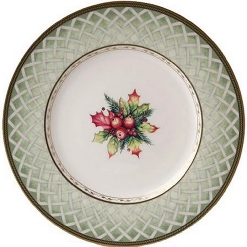 FITZ AND FLOYD WINTER HOLIDAY 12" BUFFET/SERVING PLATTER